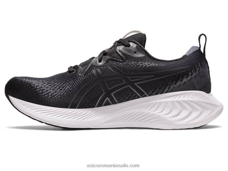 Asics negru/gri purtător gel-cumulus 25 extra lat ZF464100