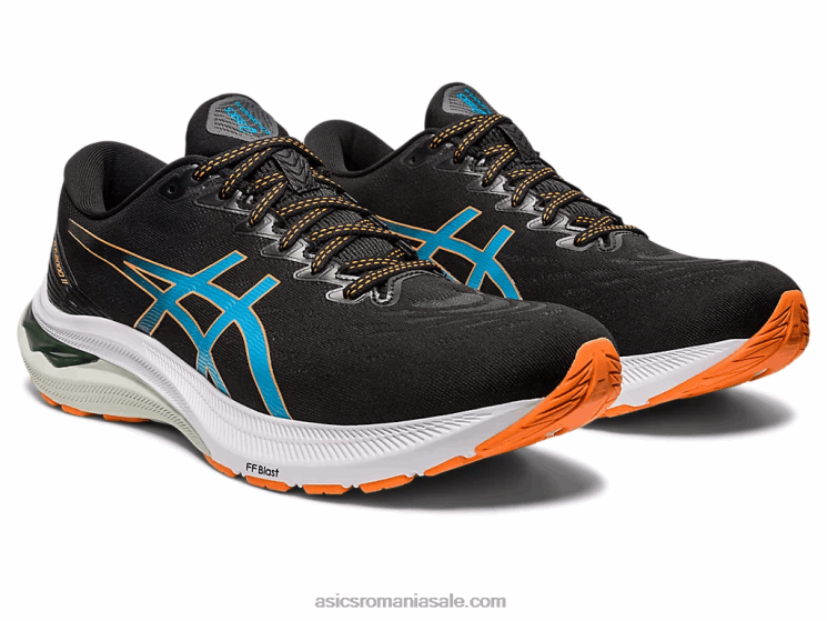 Asics negru/piersica soarelui gt-2000 11 lățime ZF464677