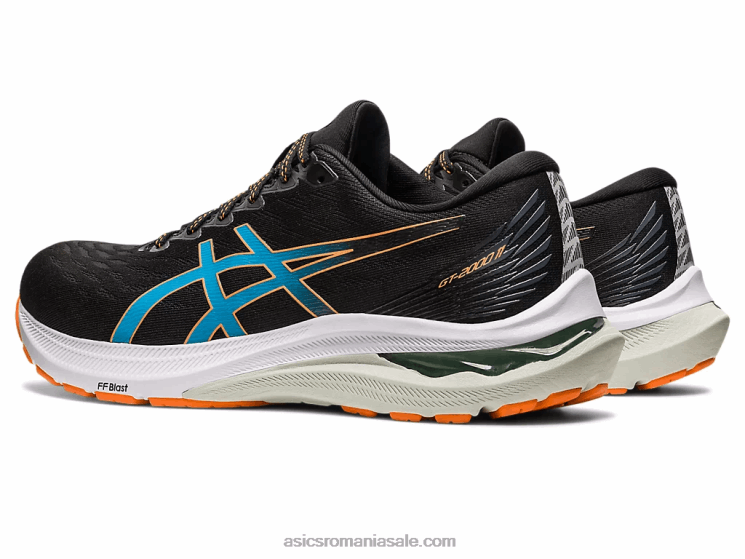 Asics negru/piersica soarelui gt-2000 11 lățime ZF464677