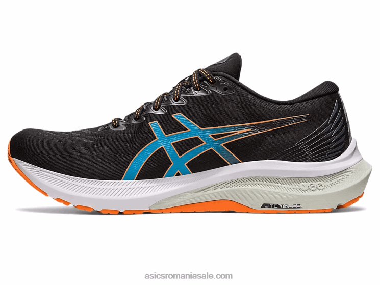 Asics negru/piersica soarelui gt-2000 11 lățime ZF464677
