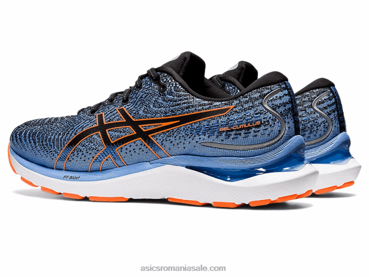 Asics negru/portocaliu șocant gel-cumulus 24 extra lat ZF464652