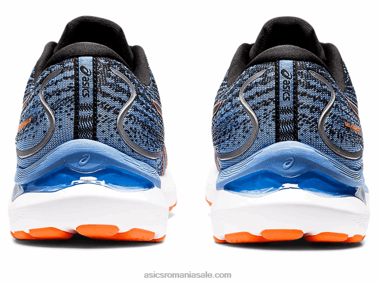 Asics negru/portocaliu șocant gel-cumulus 24 extra lat ZF464652