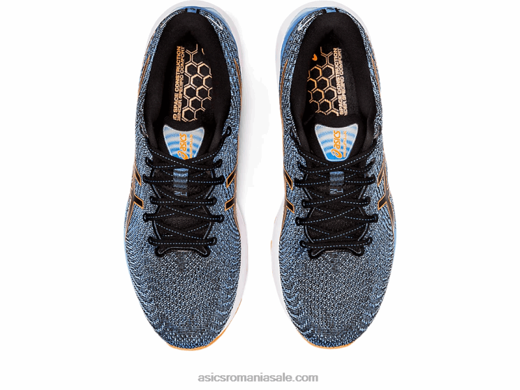 Asics negru/portocaliu șocant gel-cumulus 24 extra lat ZF464652