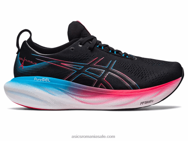 Asics negru/rosu electric gel-nimbus 25 ZF4646
