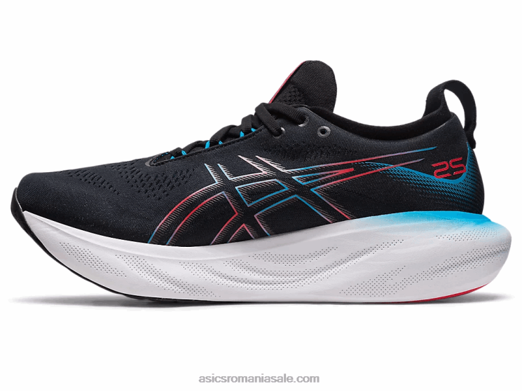 Asics negru/rosu electric gel-nimbus 25 ZF4646