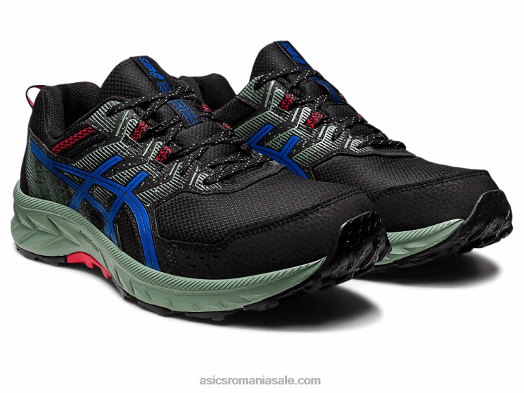Asics negru/ton albastru gel-venture extra larg ZF46487