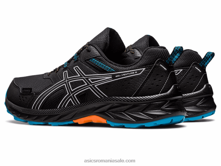 Asics negru/violet amurg gel-venture 9 rezistent la apă ZF464129