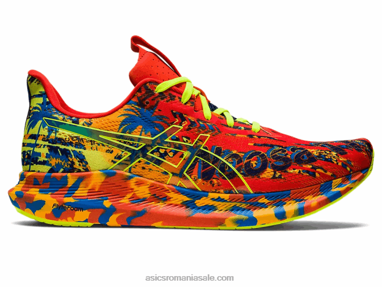 Asics roșie cherry/galben de siguranță noosa tri 14 ZF4641155