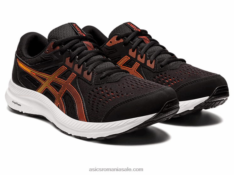 Asics roșie neagră/cherry conținut de gel 8 ZF464722