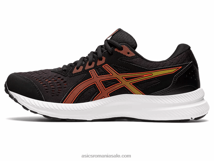 Asics roșie neagră/cherry conținut de gel 8 ZF464722