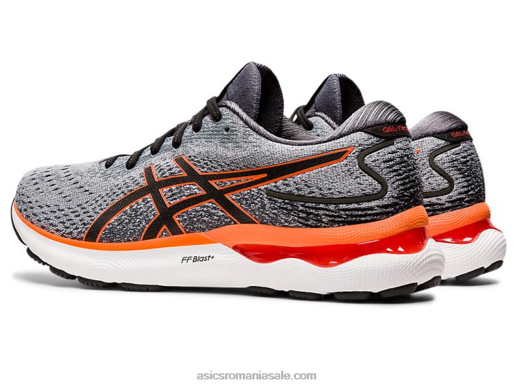 Asics sheet rock/portocaliu șocant gel-nimbus 24 lățime ZF4641469