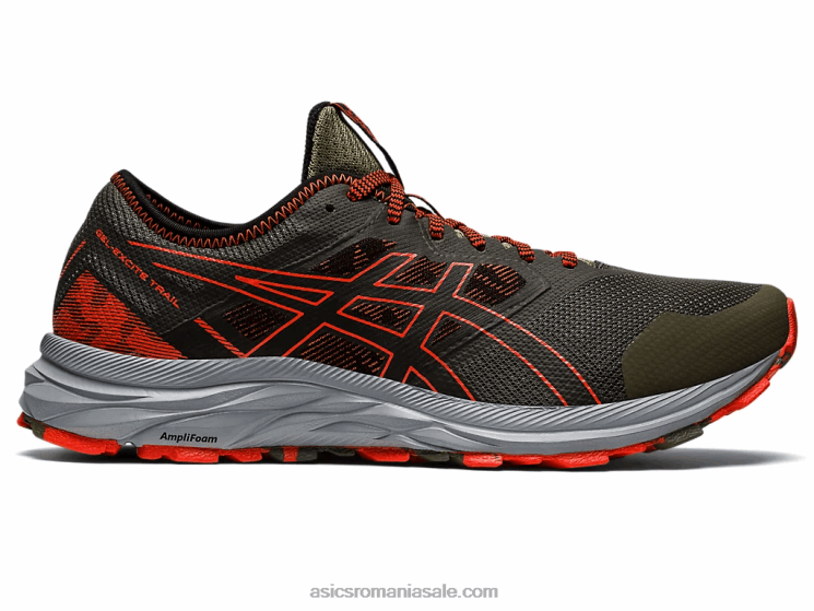 Asics verde de manta/roșie cherry traseu gel-excite ZF464910