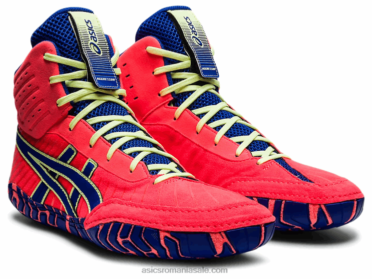 Asics corai aprins/albastru lapis lazuli agresor 4 ZF4641833