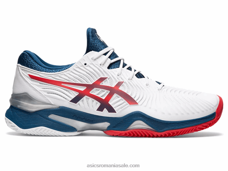 Asics alb/albastru mako curte ff 2 zgura ZF4641995