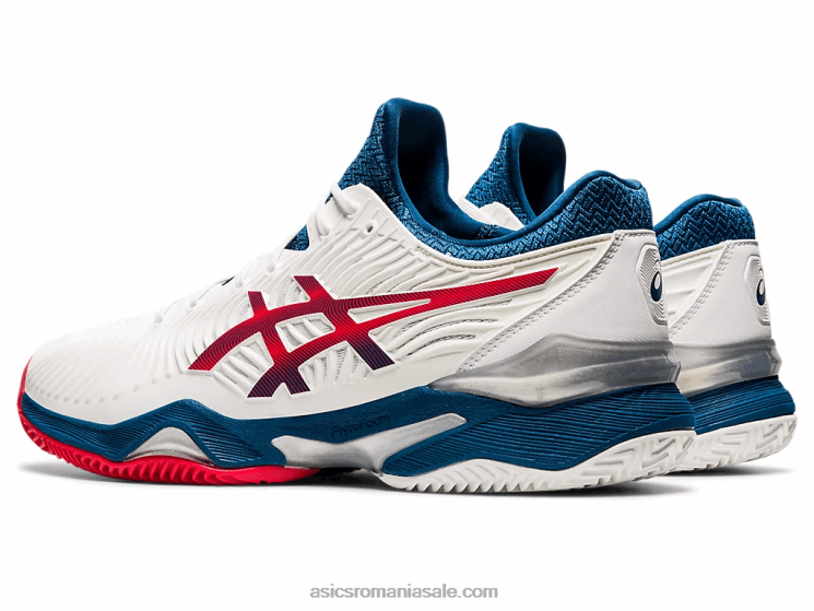 Asics alb/albastru mako curte ff 2 zgura ZF4641995