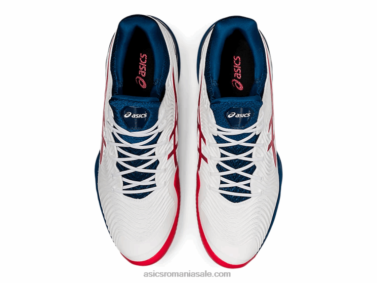 Asics alb/albastru mako curte ff 2 zgura ZF4641995