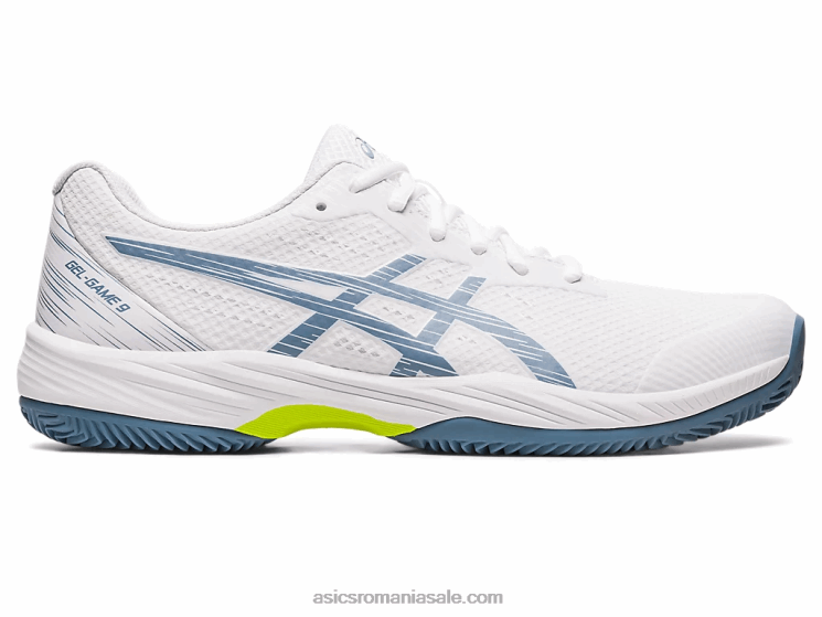 Asics alb/albastru oțel gel-game 9 lut/oc ZF464439