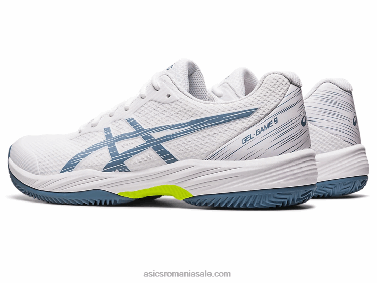 Asics alb/albastru oțel gel-game 9 lut/oc ZF464439