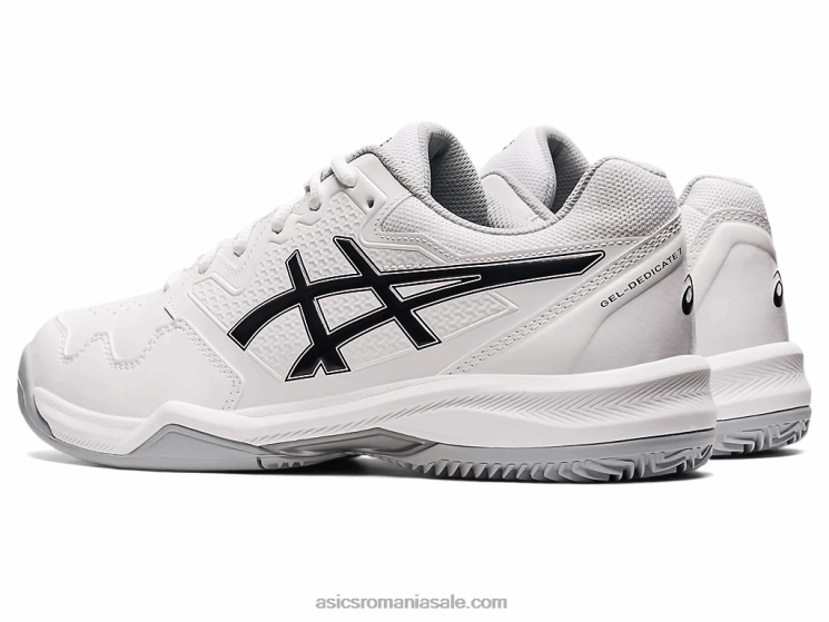 Asics alb negru gel-dedicat 7 argilă ZF4641583