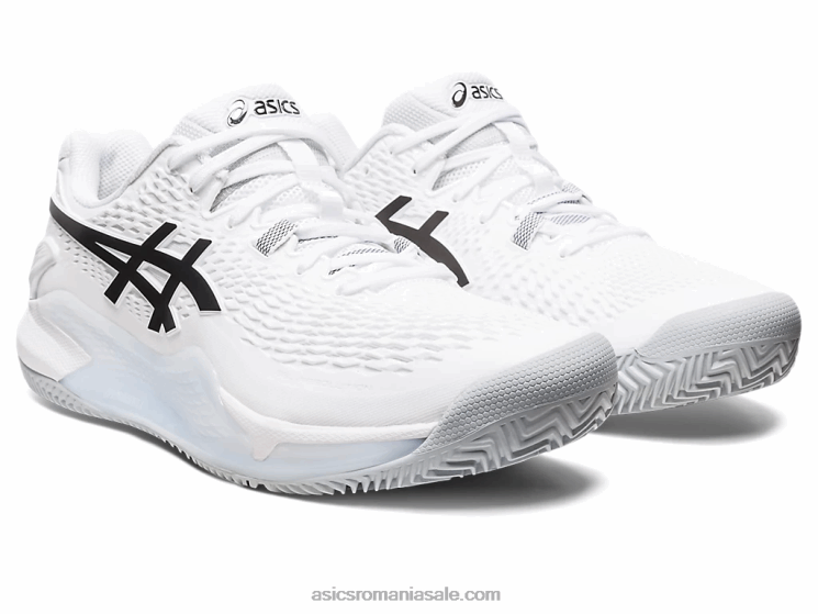Asics alb negru gel-rezoluție 9 argilă ZF464401