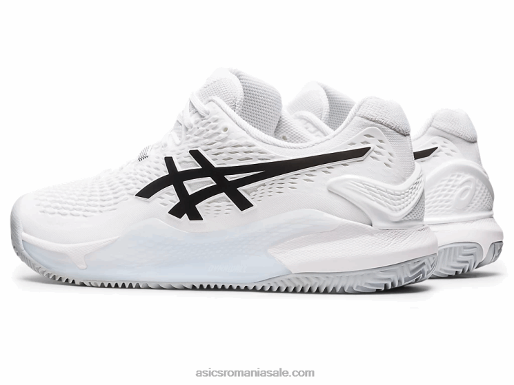 Asics alb negru gel-rezoluție 9 argilă ZF464401