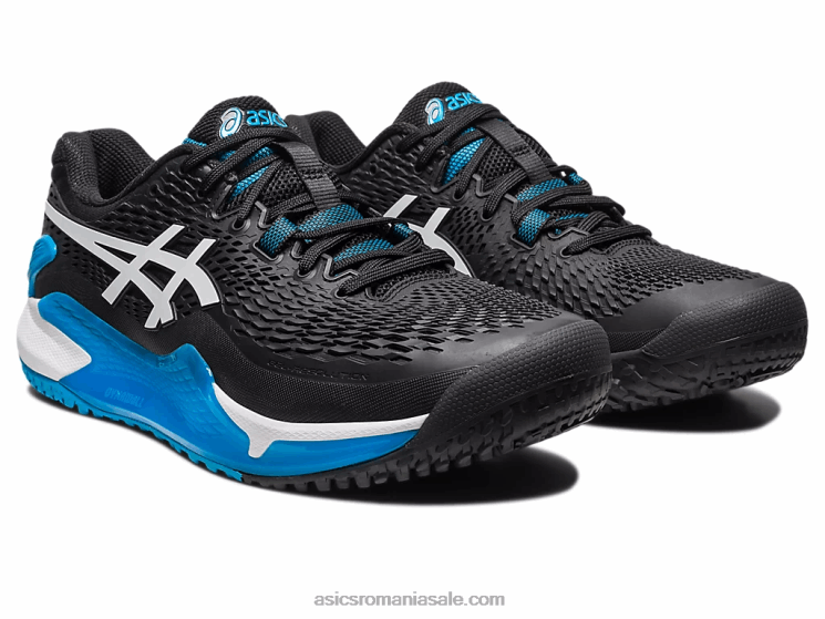 Asics alb negru gel-rezoluție 9 oc lățime ZF464567