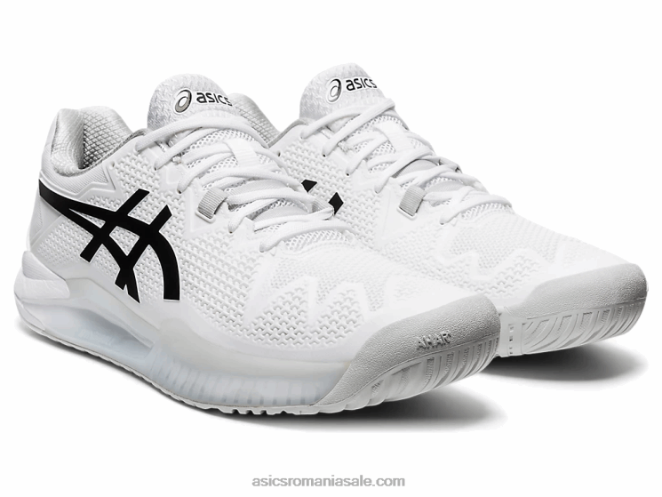 Asics alb negru rezoluție gel 8 ZF4641842