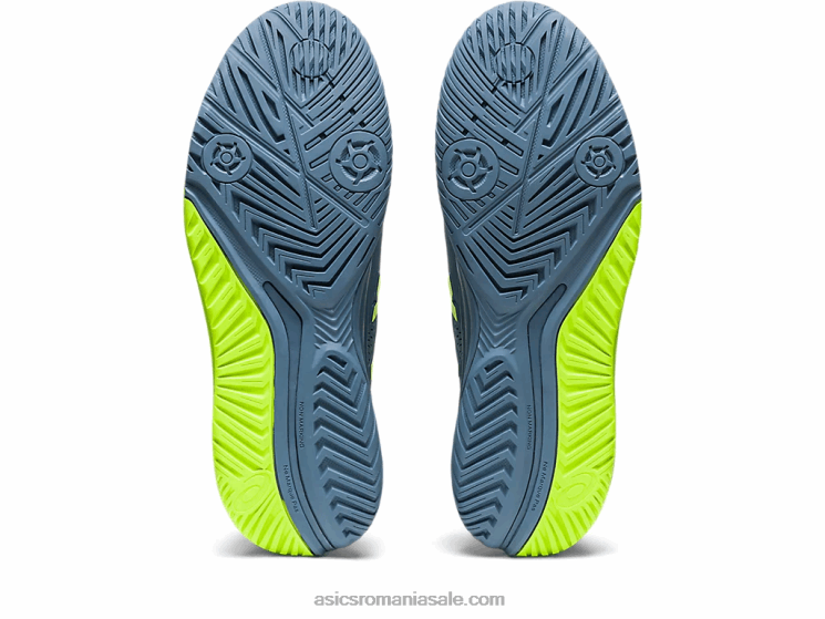Asics albastru oțel/verde pericol rezoluție gel 9 ZF464366