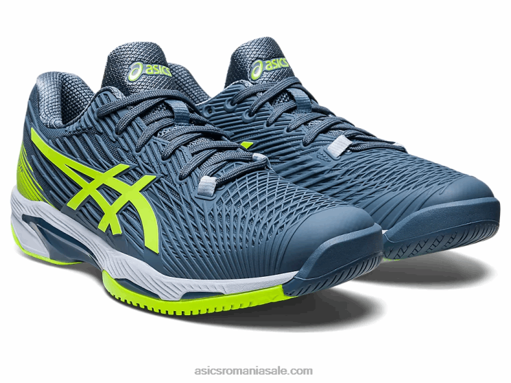 Asics albastru oțel/verde pericol viteza soluției ff 2 ZF464345