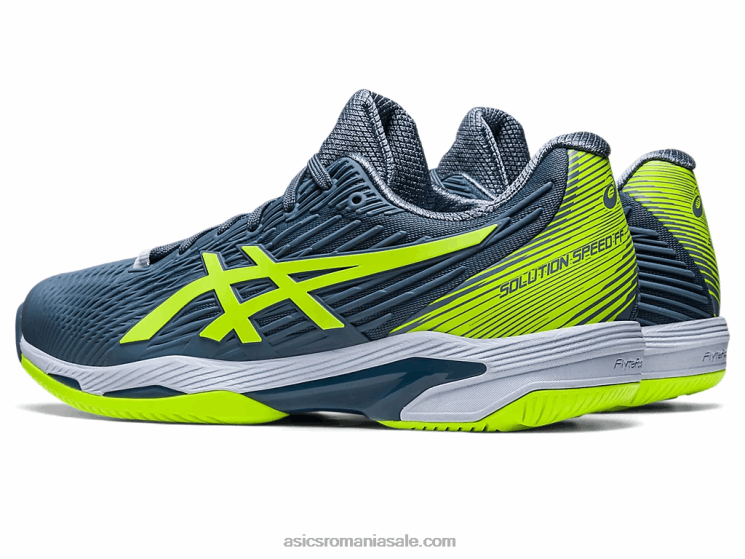 Asics albastru oțel/verde pericol viteza soluției ff 2 ZF464345