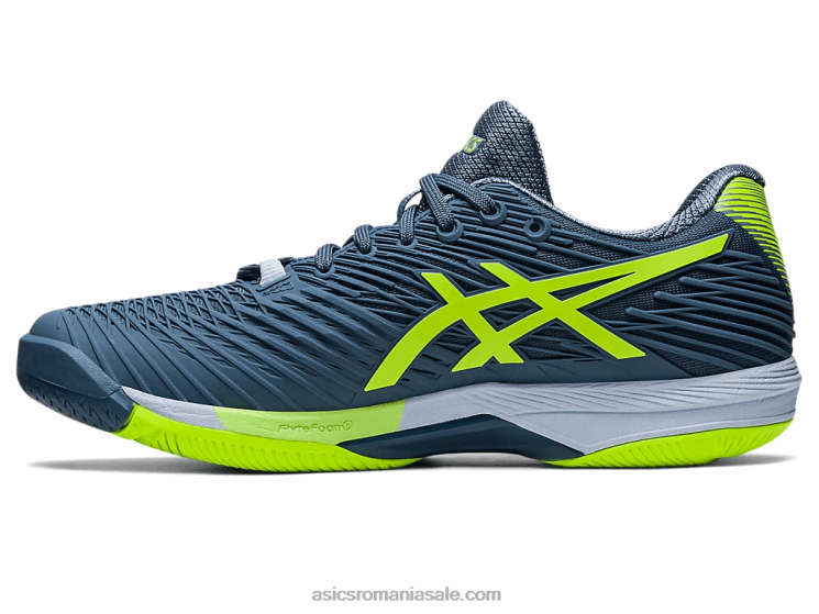 Asics albastru oțel/verde pericol viteza soluției ff 2 ZF464345