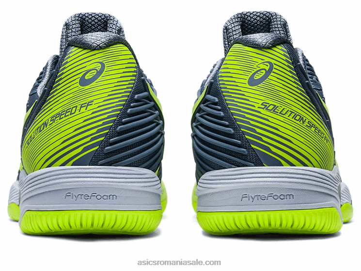 Asics albastru oțel/verde pericol viteza soluției ff 2 ZF464345