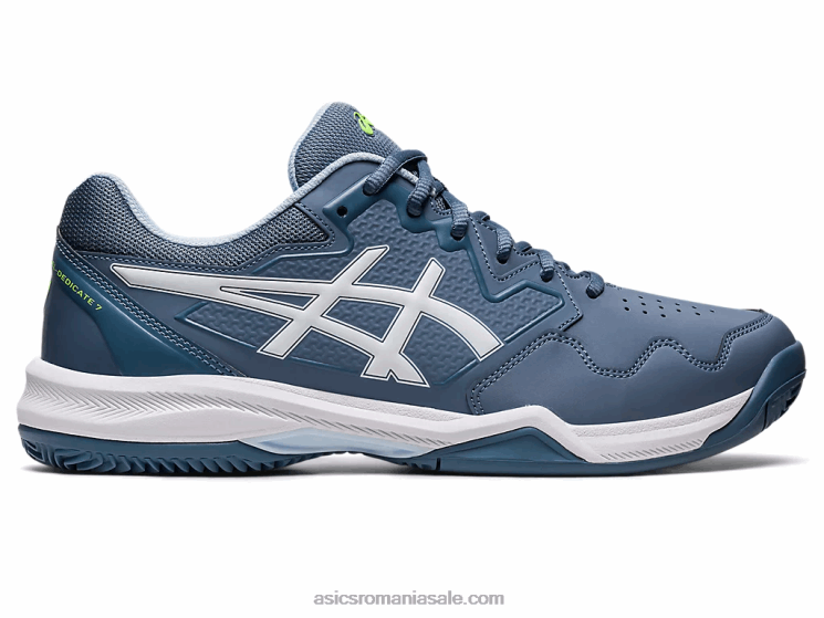 Asics albastru otel/alb gel-dedicat 7 argilă ZF464483