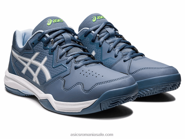 Asics albastru otel/alb gel-dedicat 7 argilă ZF464483