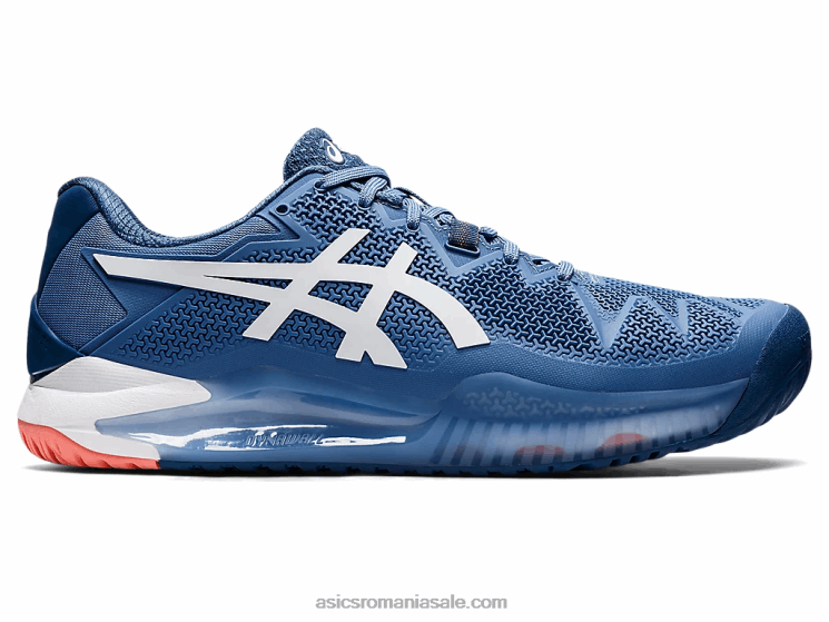 Asics armonie albastru/alb gel-rezoluție 8 lățime ZF4641464