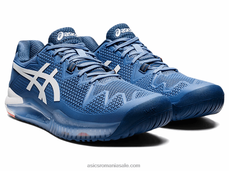 Asics armonie albastru/alb gel-rezoluție 8 lățime ZF4641464