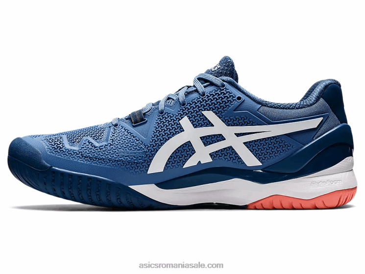 Asics armonie albastru/alb gel-rezoluție 8 lățime ZF4641464