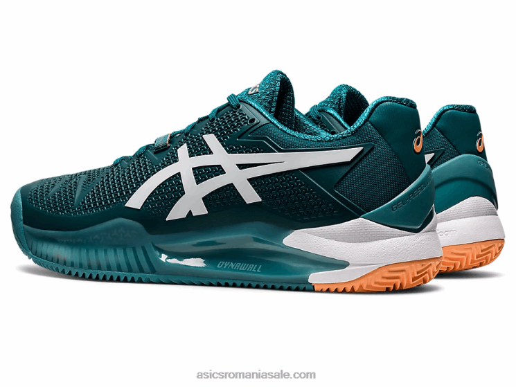 Asics catifea pin/alb gel-rezoluție 8 argilă ZF4641224