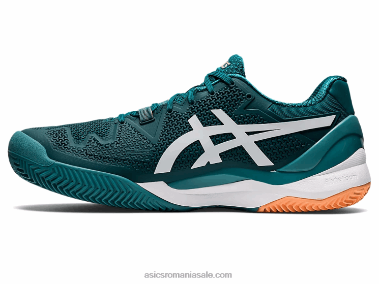 Asics catifea pin/alb gel-rezoluție 8 argilă ZF4641224