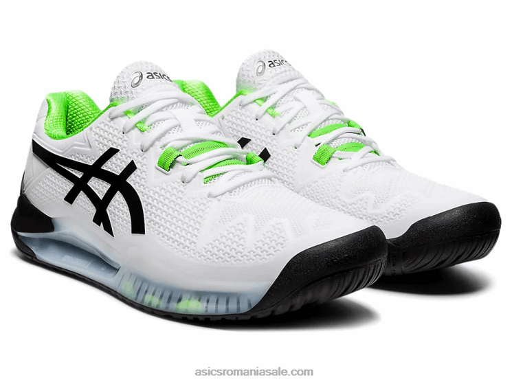 Asics gecko alb/verde rezoluție gel 8 ZF4641852