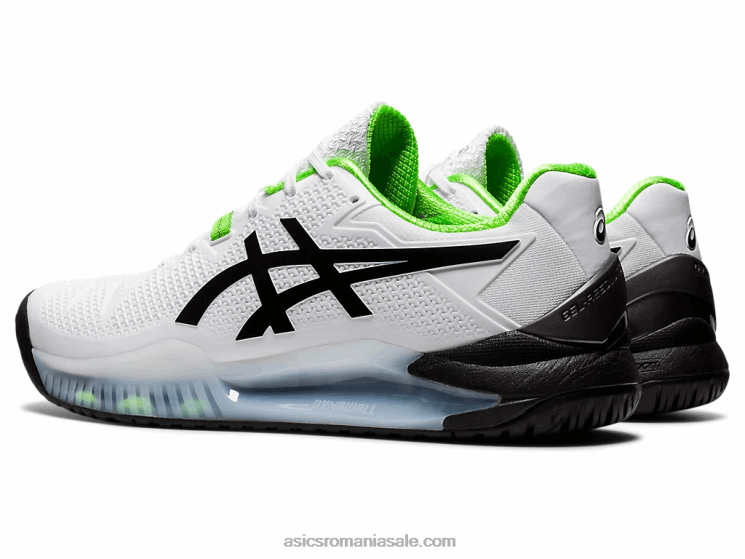Asics gecko alb/verde rezoluție gel 8 ZF4641852