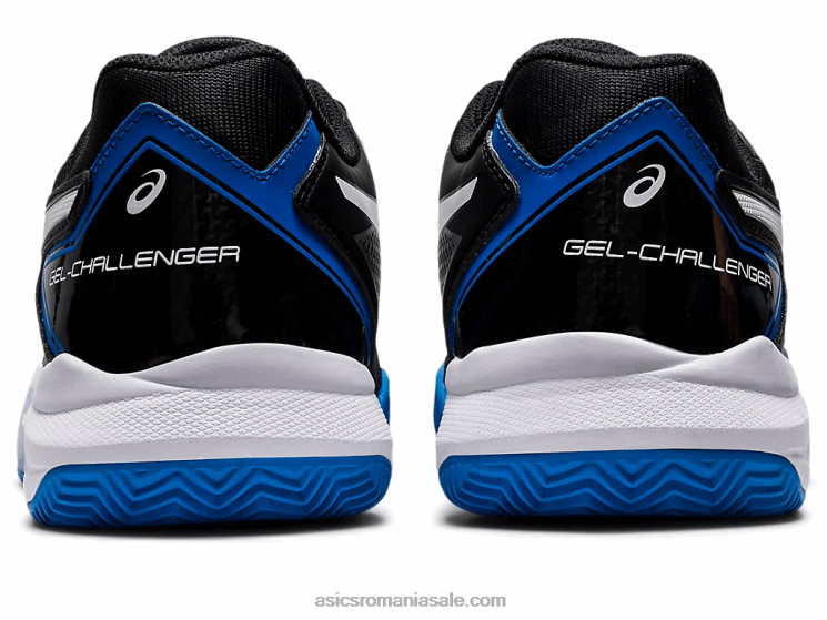 Asics negru/albastru electric gel-challenger 13 argilă ZF4641129