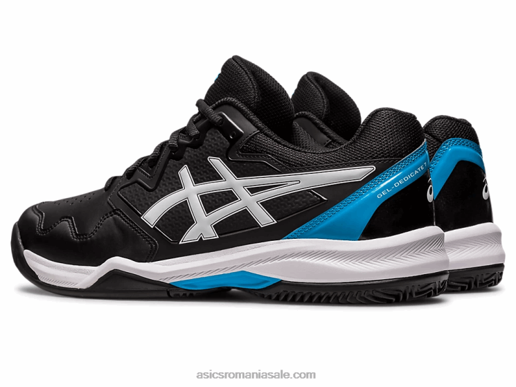 Asics negru/albastru insula gel-dedicat 7 argilă ZF464494