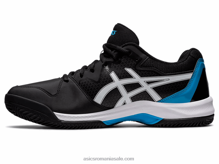 Asics negru/albastru insula gel-dedicat 7 argilă ZF464494