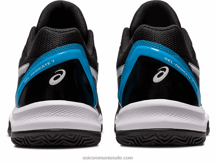 Asics negru/albastru insula gel-dedicat 7 argilă ZF464494