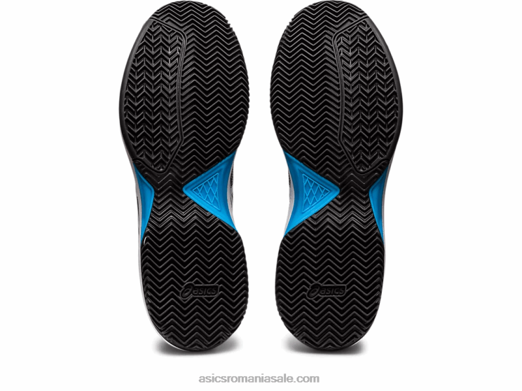 Asics negru/albastru insula gel-dedicat 7 argilă ZF464494