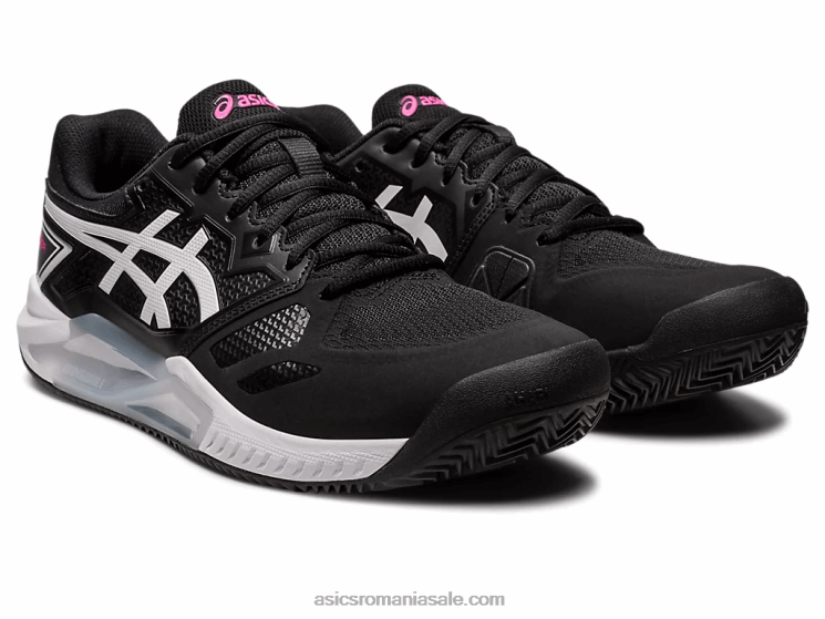 Asics negru/roz aprins gel-challenger 13 argilă ZF464553