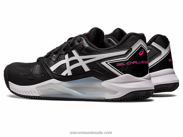 Asics negru/roz aprins gel-challenger 13 argilă ZF464553