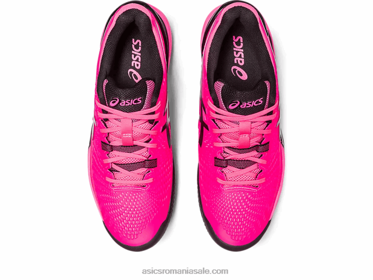 Asics roz aprins/negru gel-rezoluție 9 argilă ZF46449