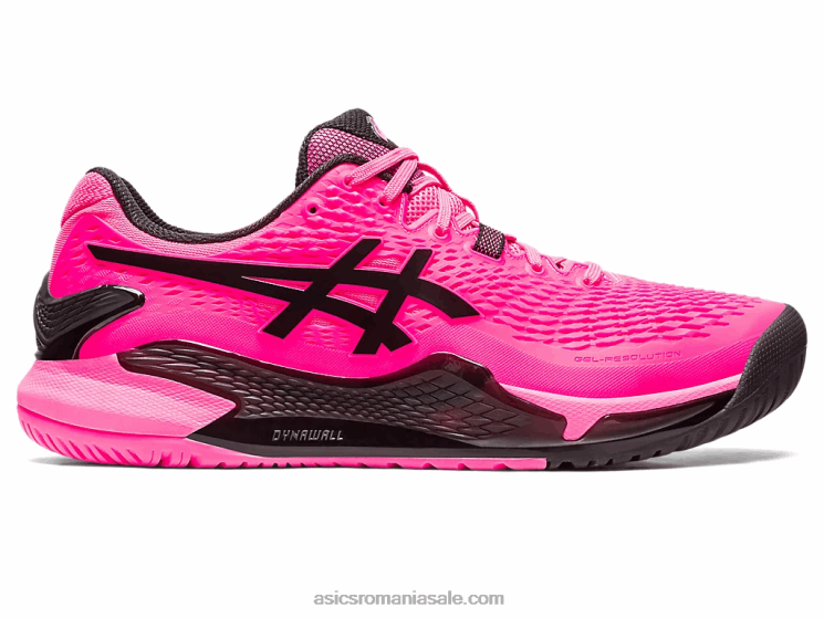 Asics roz aprins/negru rezoluție gel 9 ZF46445